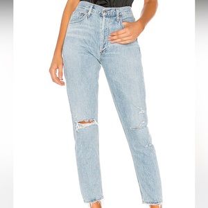 Agolde, Jamie High Rise Classic in Shakedown, size 28